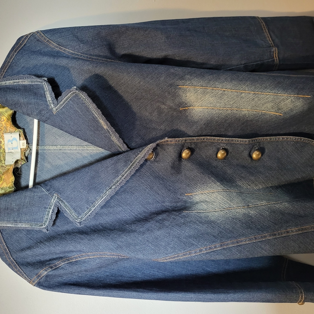 Stylish Blue Denim Blazer